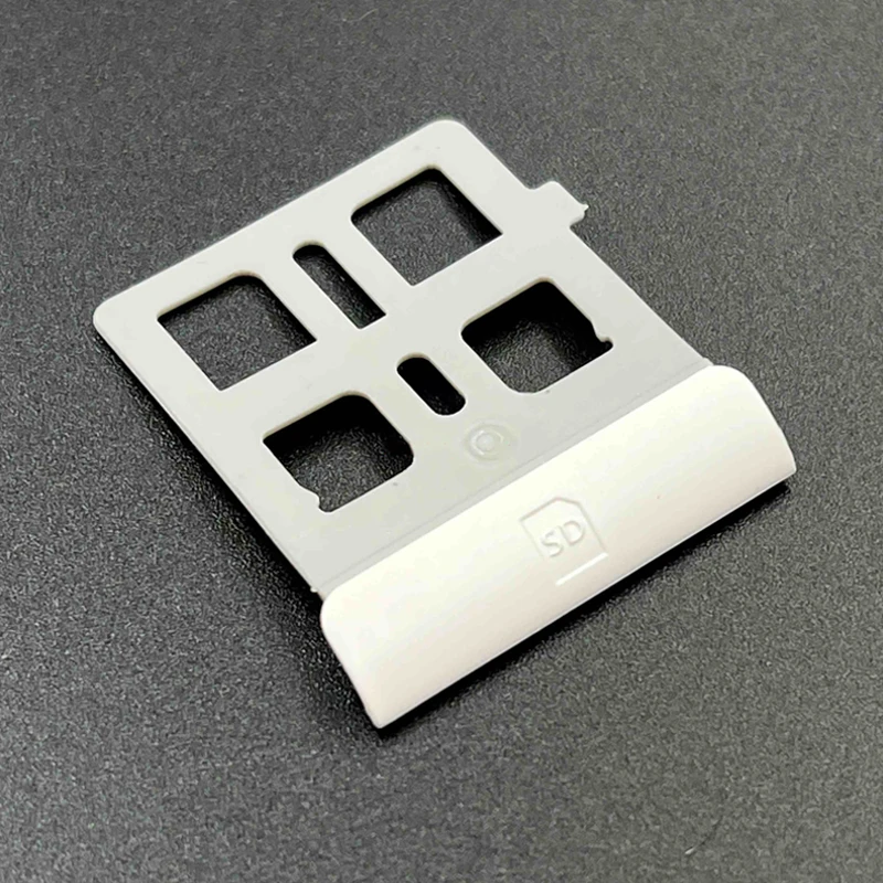 1 قطعة الأصلي الجديد SD فتحة بطاقة الألعاب غطاء حامل الإطار ل 3DSLL 3DSXL وحدة التحكم إصلاح أجزاء أبيض أسود فضي محدود الأحمر #3