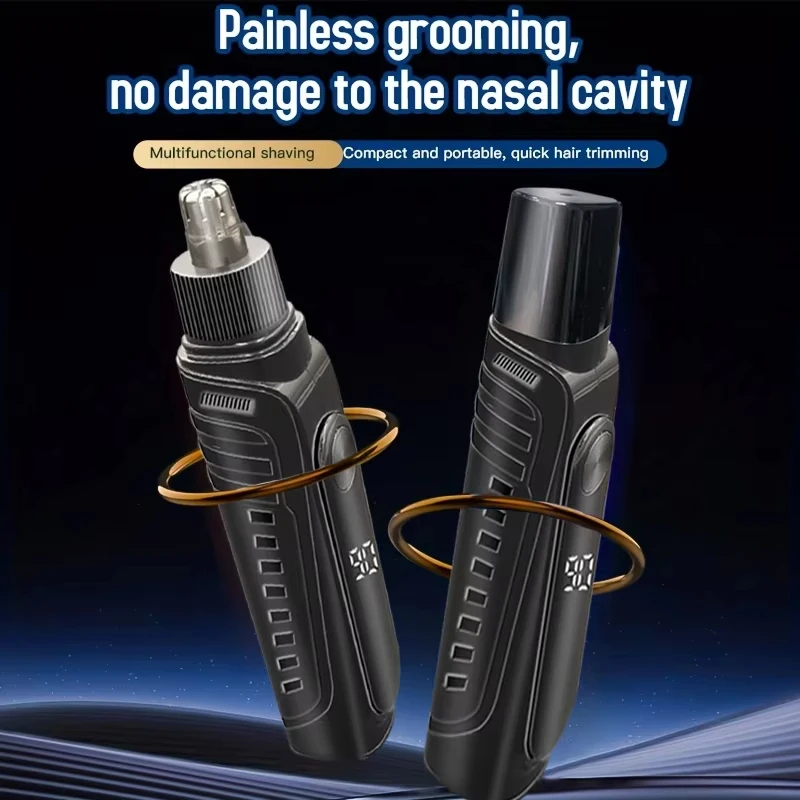 Electric Nose Hair Clipper Rechargeable Automatic Trimmer Unisex Professional Washable Painless Nose Ear Hair Remover