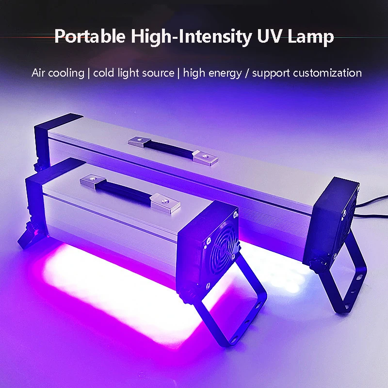 Portable 240W UV Curing Lamp With Light Efficiency Shadowless Adhesive UV Green Oil Ink, Dry Fluorescence Detection, Glass Repai