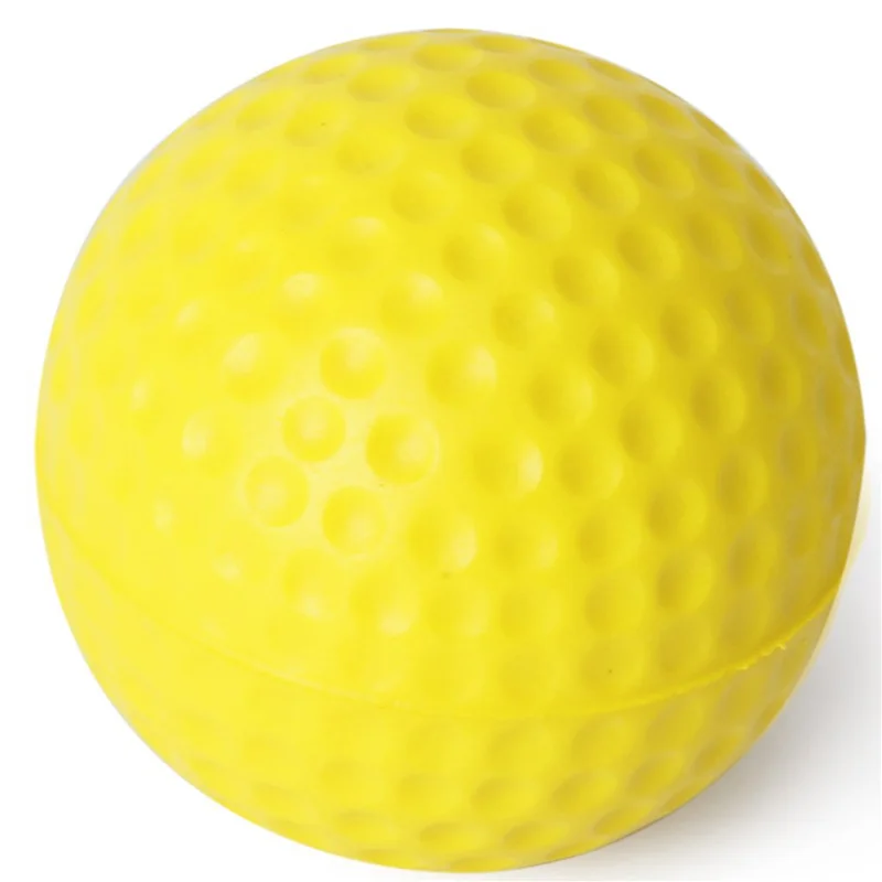

ABVB-60Pcs Yellow Soft Elastic Indoor Practice PU Golf Ball