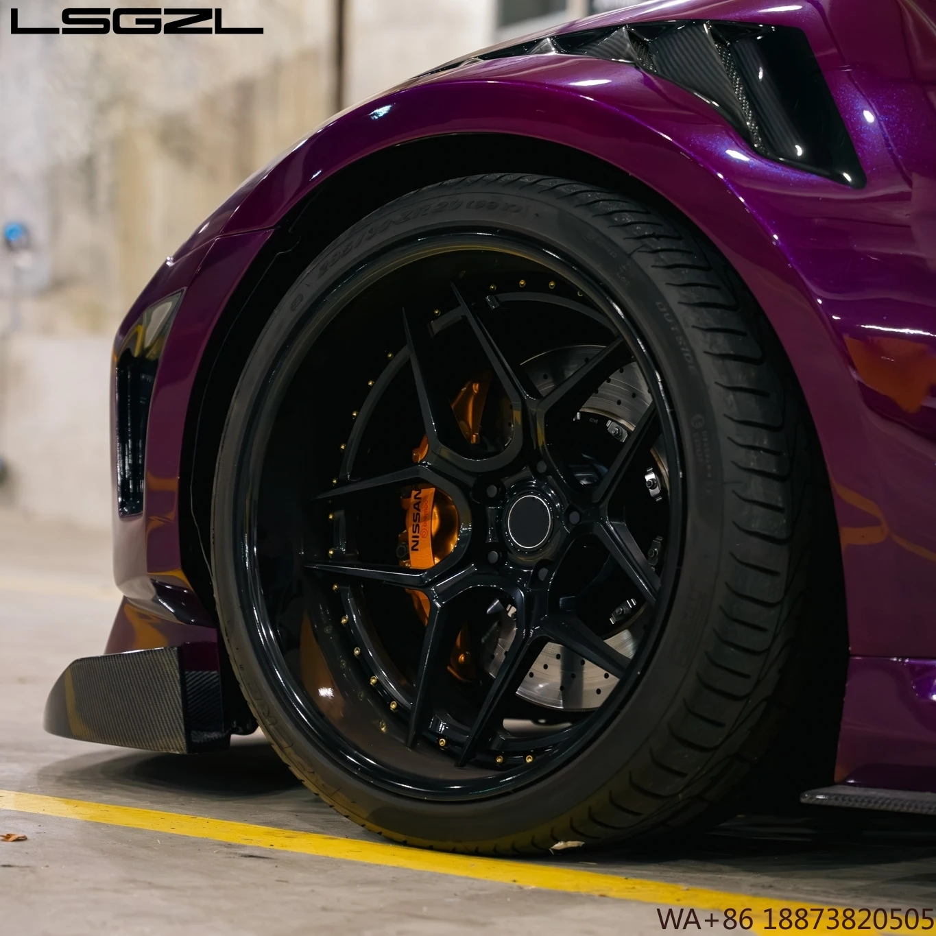 

LSGZL Custom Sport Forged Alloy Wheel 5x120 5x114.3 5x127 Deep Dish Wheel for Nissan GTR