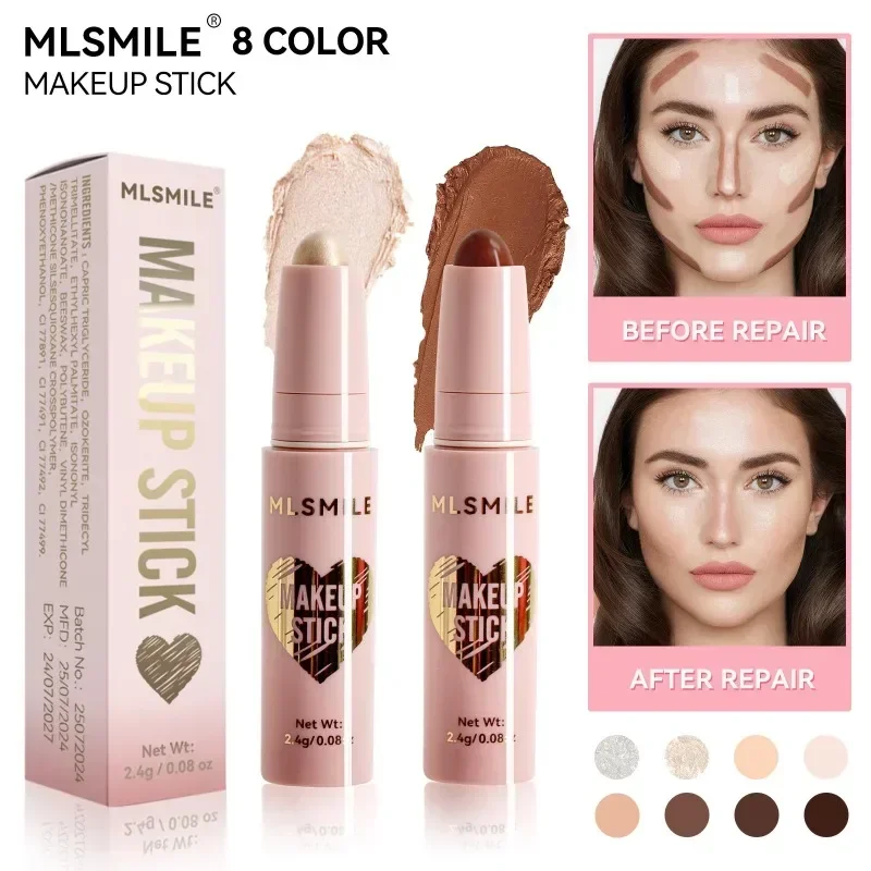 Highlighting&Bronzer Stick Face Brightening High Gloss Concealer Pen Lasting Cheek Corrector Nose Shadow Contouring Cosmetics