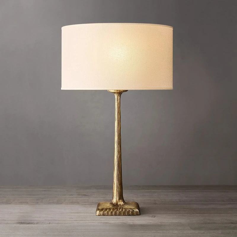 

Bedroom bedside table lamp full copper living room sofa side floor lamp decoration