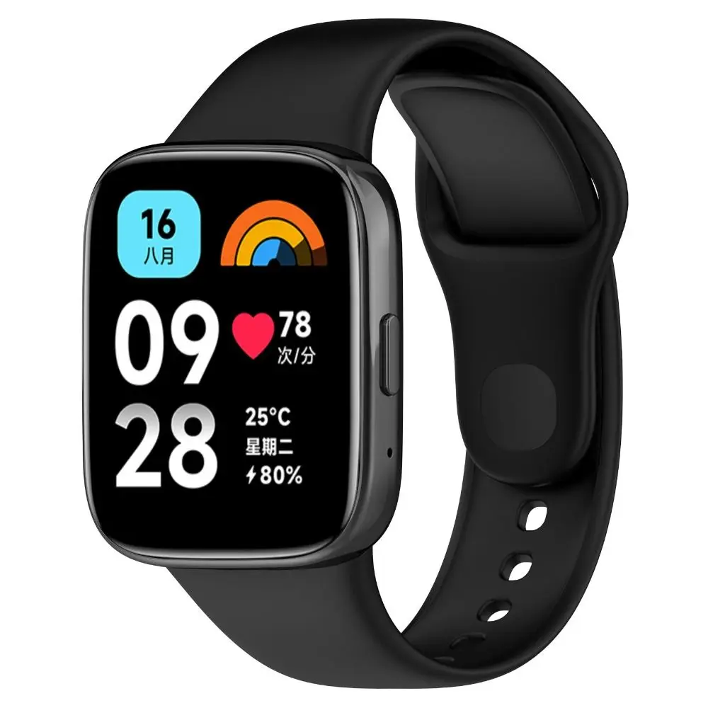 Silicone Substituição Strap for Smart Watchband, Soft Bracelet, Watch Acessórios, Redmi Watch 3 Active
