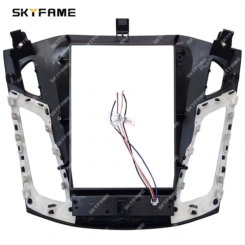 SKYFAME Car Frame Fascia Adapter Android Radio Dash Fitting Panel Kit For Ford Focus MK3