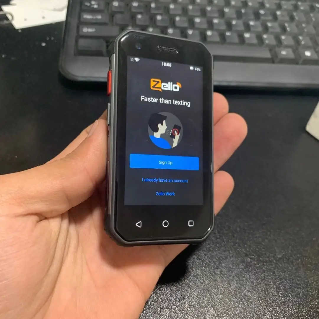 Imagem -02 - Rádio Zello Ip68 Impermeável Grau 4g Sim Telefone Wcdma Poc Walkie Talkie