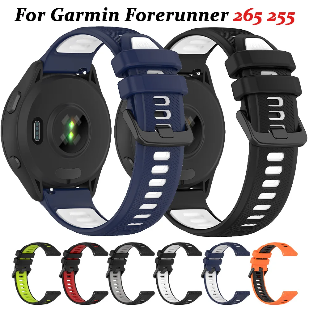 Silikon-Sportarmband für Garmin Forerunner 265 255 970 Vivoactive 5 Venu 4 3 2 Armband Smartwatch-Armbänder Zubehör