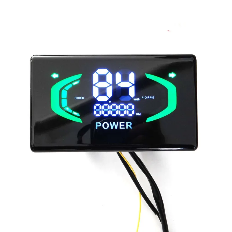 48V 60V 72V High Brightness Electric Bicycle Instrument Panel For  Lead-acid Battery E Bike LED Display Electric Bike Accessorie