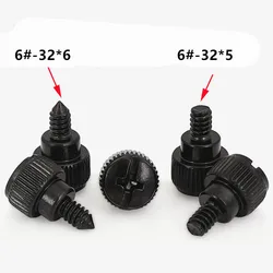 10Pcs 6#-32*6 Thread Teeth Computer PC Case Cooling Fan Toolless Adjustment Screw Thumbscrews Thumb Screw M3.5