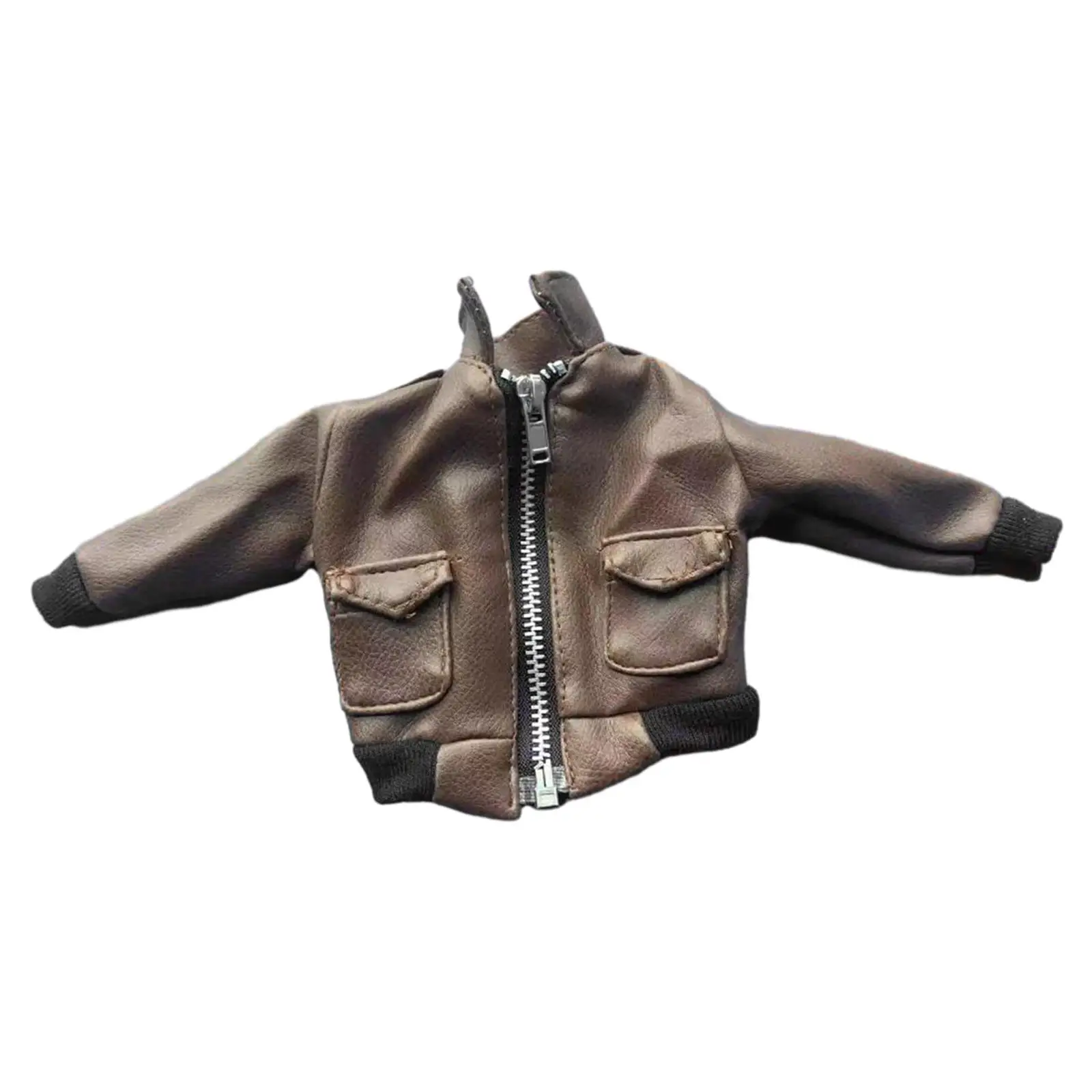 Chaqueta de figuras de acción en miniatura, ropa de muñeca decorativa, suave y elegante, 1:6