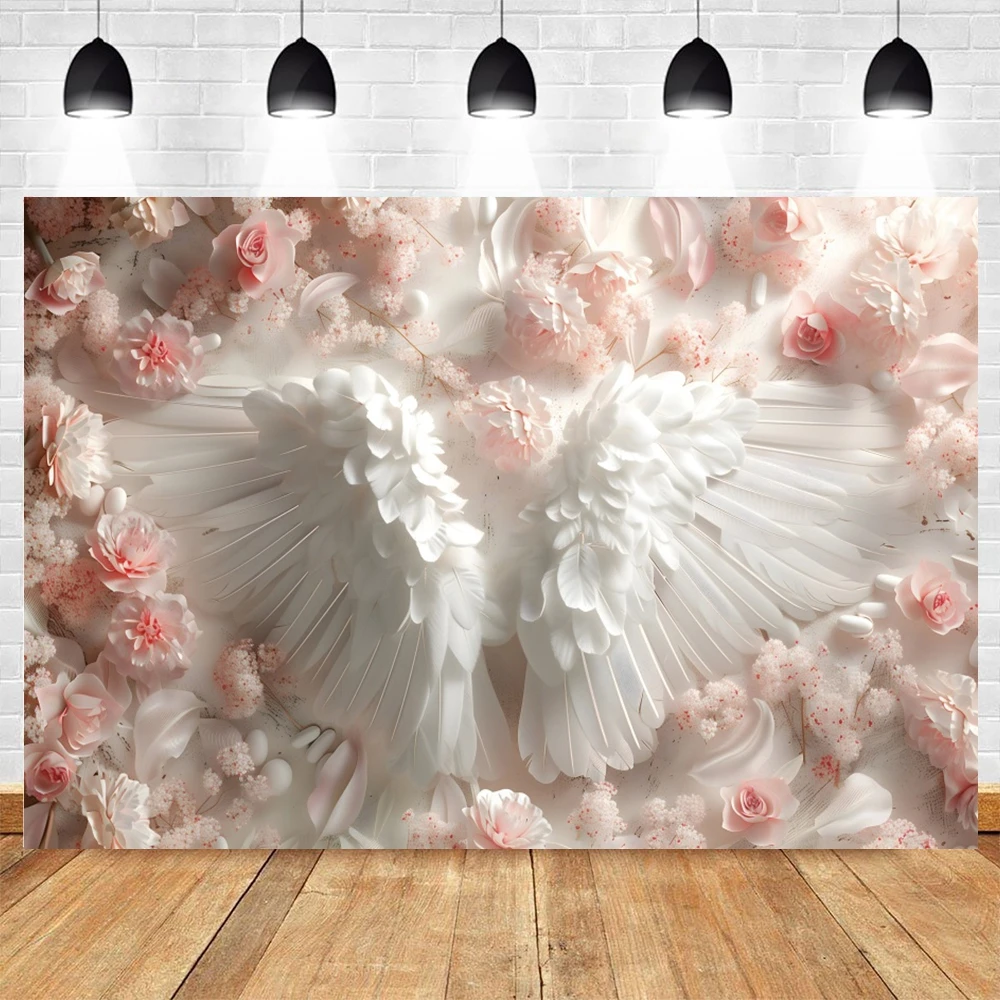 الوليد استحمام الطفل التصوير خلفية للأطفال الفن صورة الأزهار أجنحة الزهور التصوير خلفية الصورة استوديو الدعائم