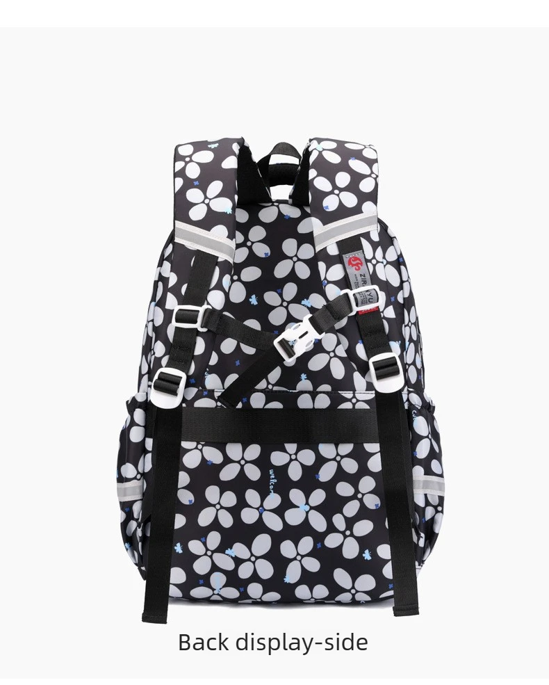 3pcs/set Elementary School Backpack for Girls Bookbag Lunch Bag Pencil Bag Set Flower School Bag for Children Cute Little Dolls