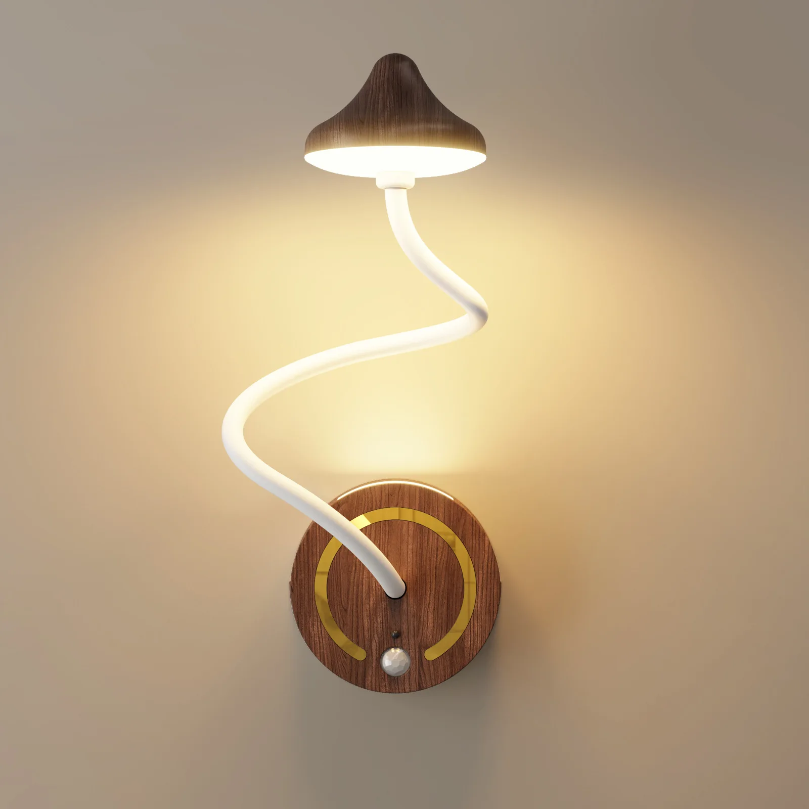 Rechargeable Motion Sensor Wall Light Touch Control LED Night Light Cordless Wall Sconce for Bedroom Stairway Hallway Corridor