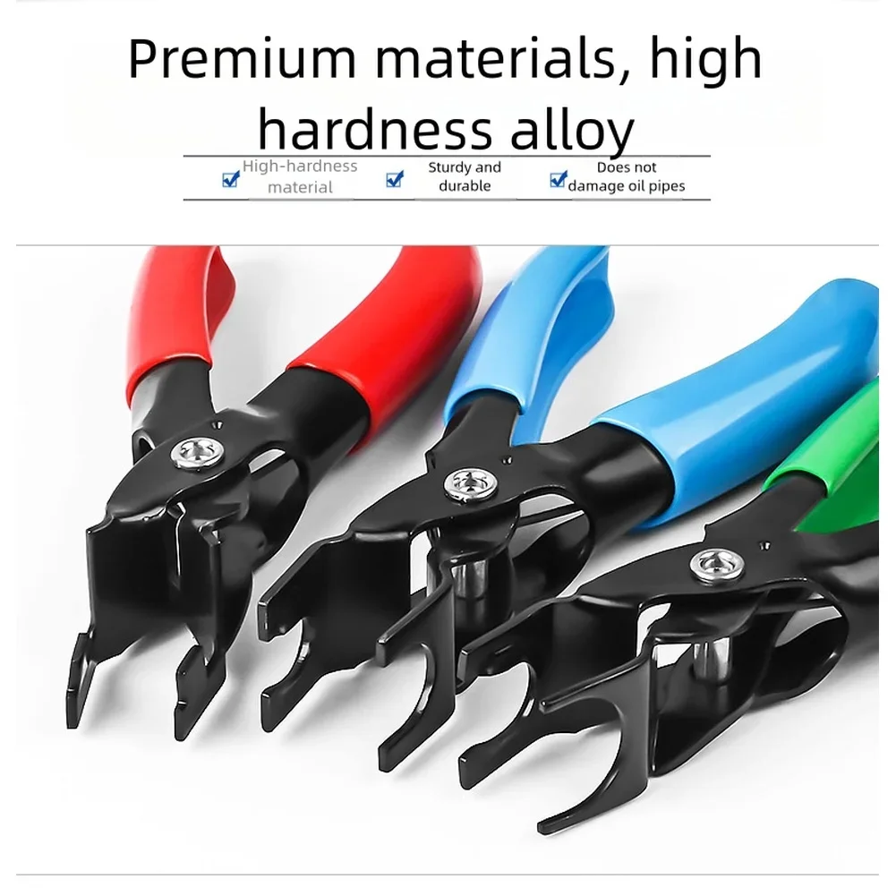 3PC Automotive Fuel Line Disconnect Pliers Set With Alloy Forged Construction And Smooth Rubber Coated Grips For Comfort