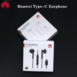 Original Huawei CM33 USB Type-C Earphone Wired in-ear Earphone with Microphone Volume buttons for Huawei Mobile Phone