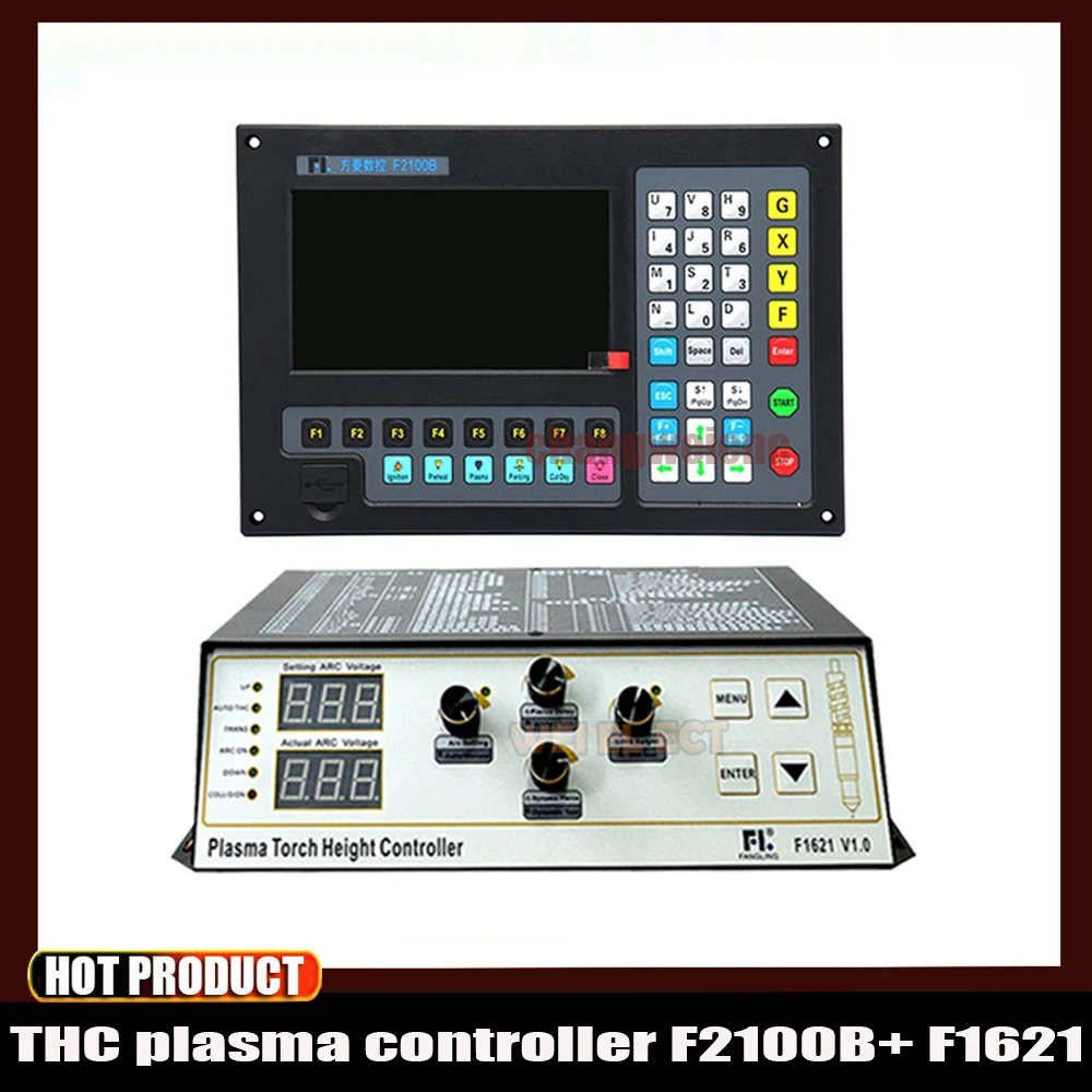 

F2100b+f1621 New Upgrade Thc Plasma Controller Kit 2-axis Motion Control System Supports G Code And Fastcam, Freenest