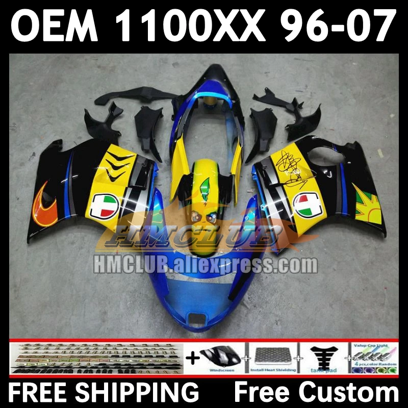 Blackbird For HONDA CBR1100 XX CBR1100XX 85No.25 CBR 1100XX 1996 1997 1998 1999 2000 01 02 03 shark fish 04 05 06 07 Fairings