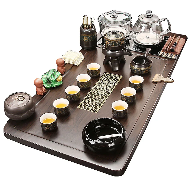 Tea set Home office Fully automatic bottom water kettle Integrated Kung Fu tea table Tea tray complete set