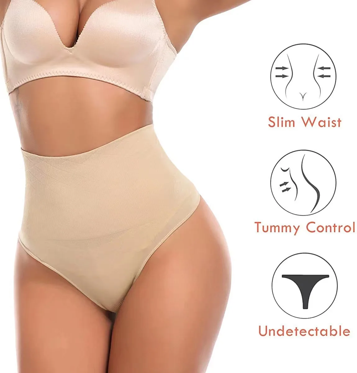 

Shapewear For Women Waist Trainer Butt Lifter Body Shaper Slimming Briefs Tummy Corrective Underwear Control Sexy Thong Panties