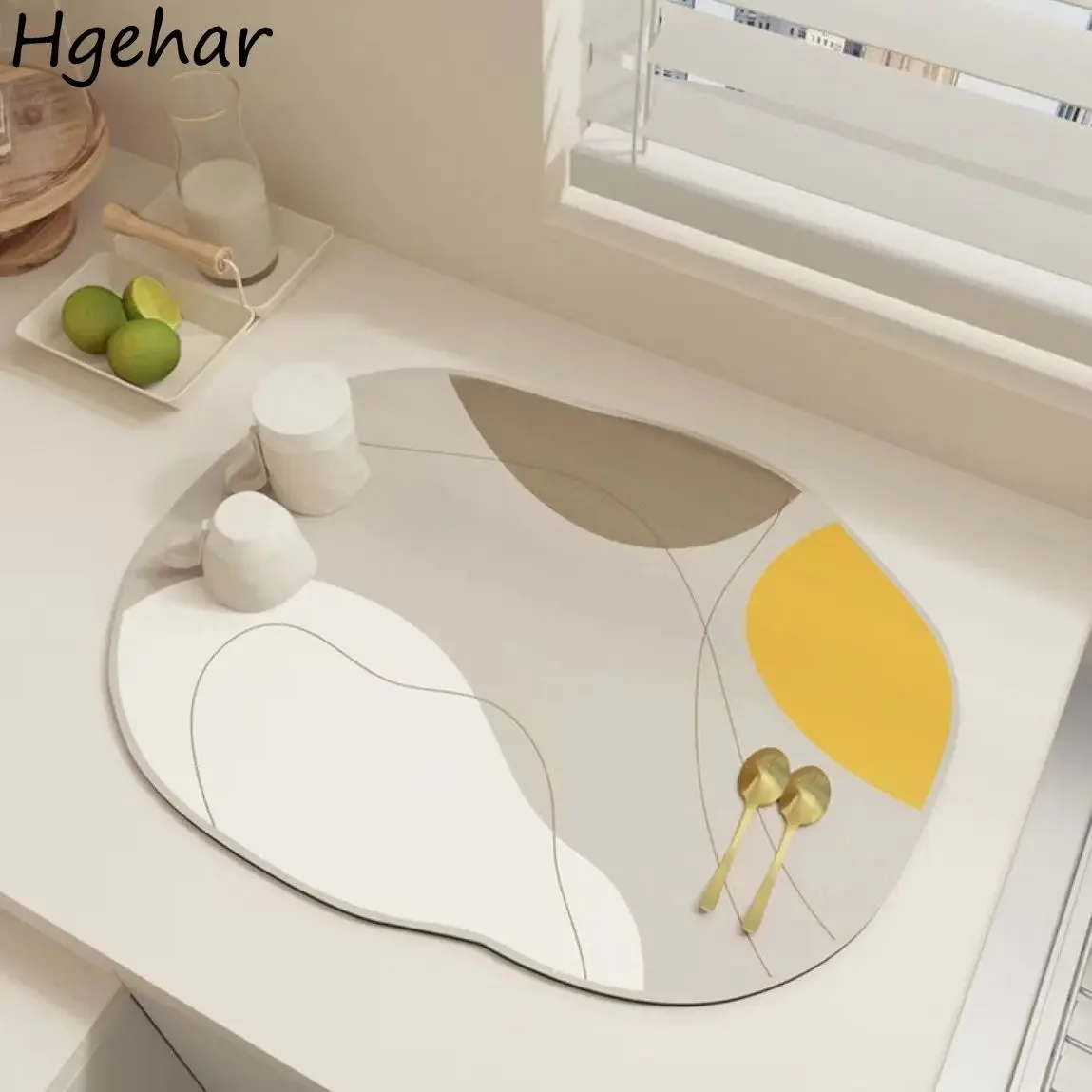 

Creative Non-slip Tea Mat Kitchen Waterproof Absorbent Dish Holder High Temperature Resistance Coffee Coaster Cup Placemats Ins