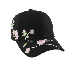 Flower Embroidery Women Baseball Cap Summer Outdoor Adjustable Visor Sun Hat Fashion Female Girls Cotton Hip Hop Snapback Caps