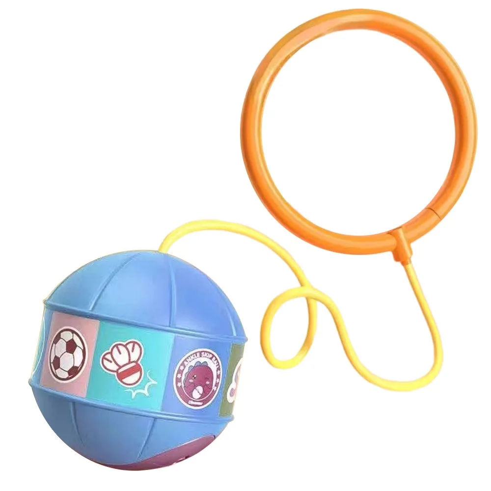 Engraçado bola saltitante brilhante bola saltando abs brinquedo de fitness treinamento tornozelo pular brinquedo portátil brilhante bola de salto para crianças