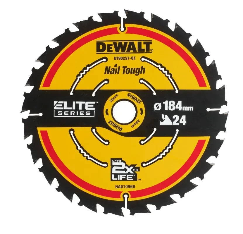 DEWALT DT90257/DT90259 EXTREME 2X Life Circular 184MM Saw Blade Power Tool Accessories