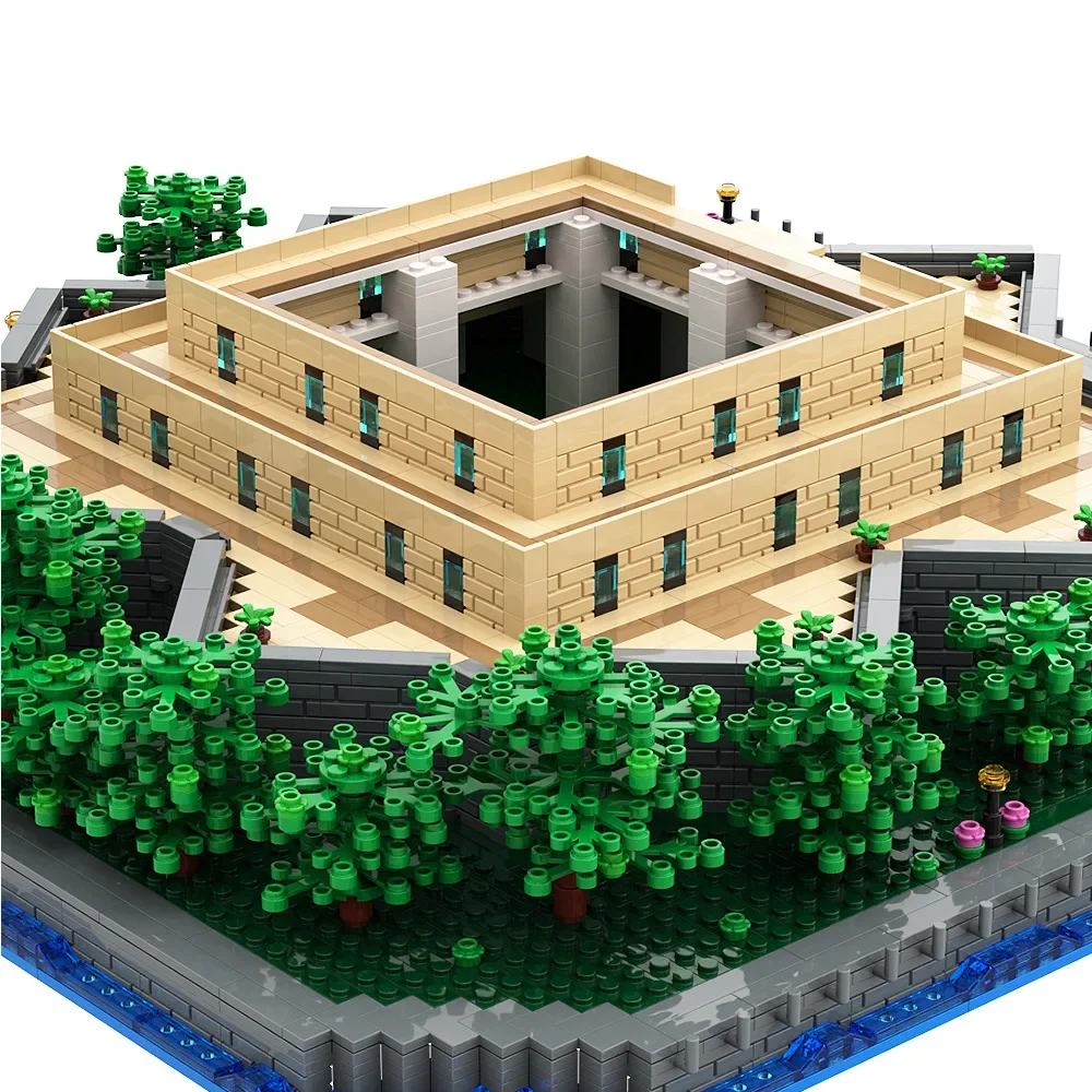 City Street View Model MOC Building Bricks Historic Monument Base Modular Technology Toys Suit Display Christmas Perfect Gift