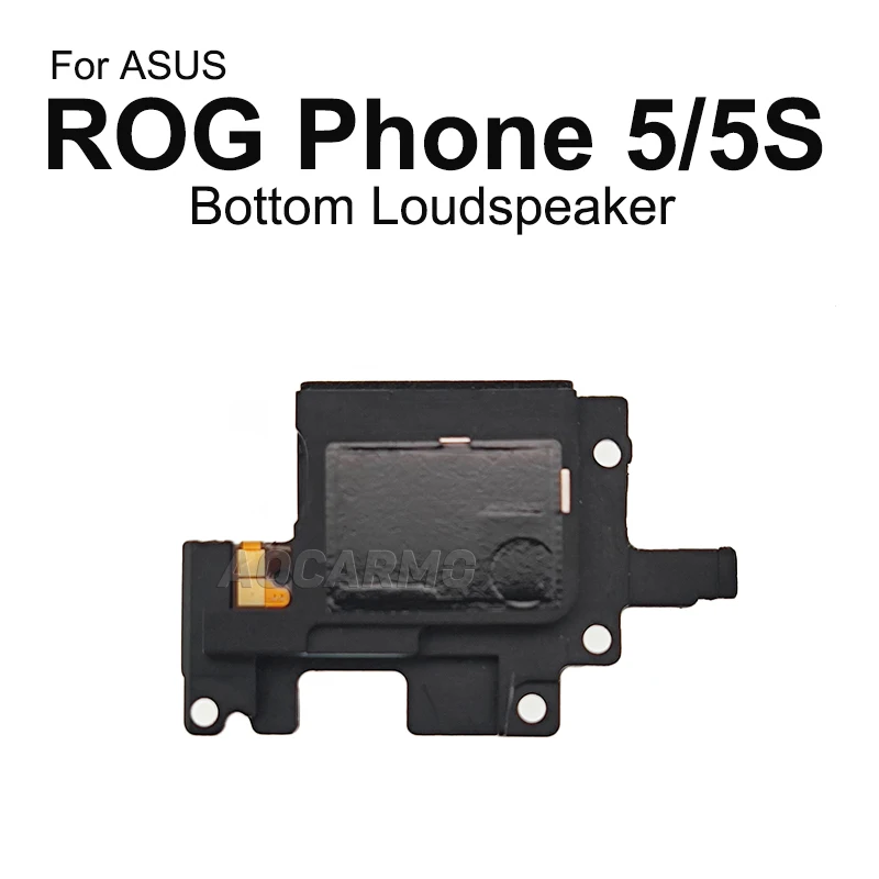 Aocarmo For ASUS ROG Phone 5 5S ROG5 I005DA ZS673KS ROG5S ZS676KS Top Ear Speaker Earpiece Receiver Earphone Bottom Loudspeaker