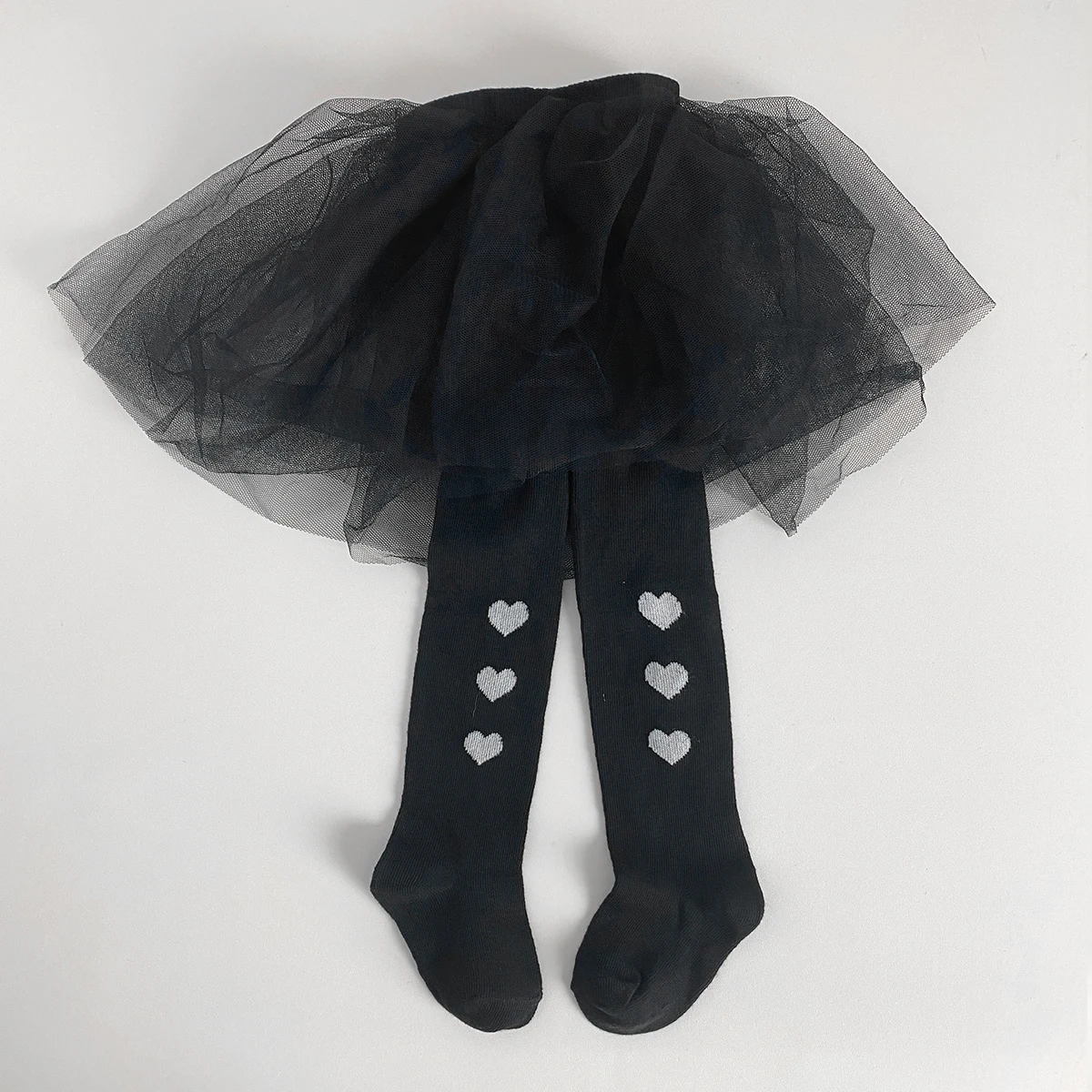 2 Pack Skirt‑Attached Tights, Girls Leggings, Cute, Simple And Versatile For Kids' Daily Outfits