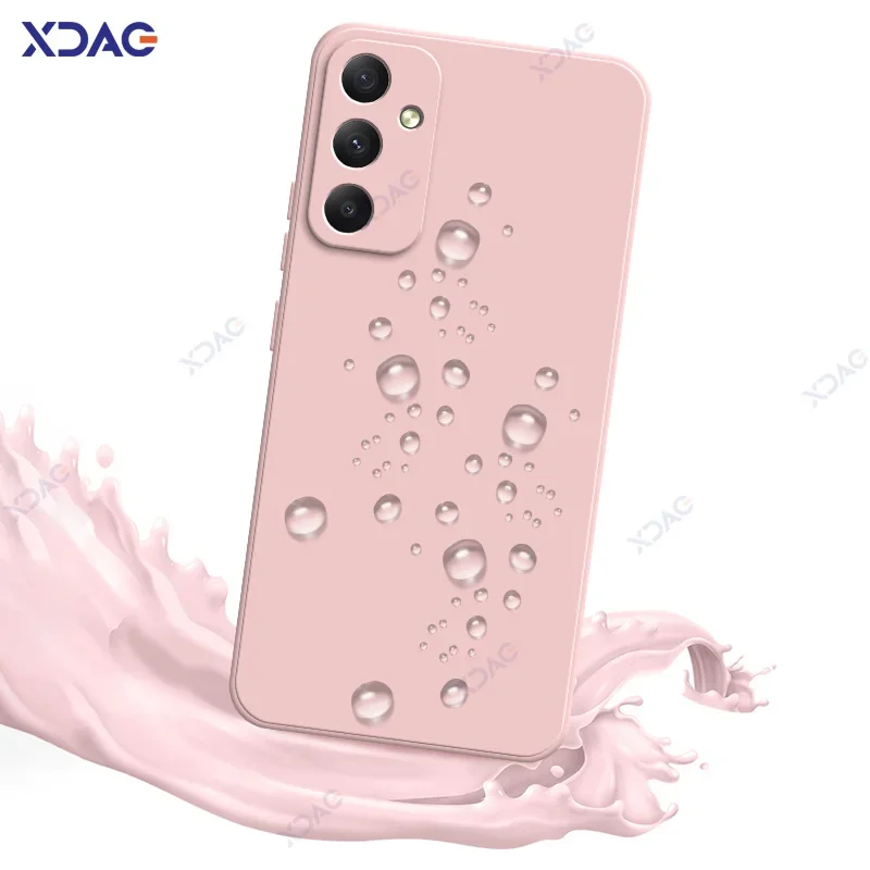 Original Official Square Liquid Silicone Case for Samsung Galaxy A15 A25 A35 A55 SamsungA15 SamsungA25 SamsungA35 SamsungA55 Bag