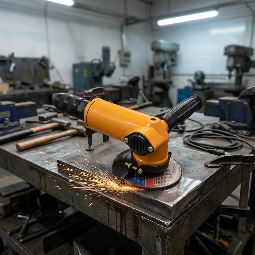 Hot Selling Now SJ125B Portable Pneumatic Angle Grinder For Grinding, Cutting And Sanding Applications