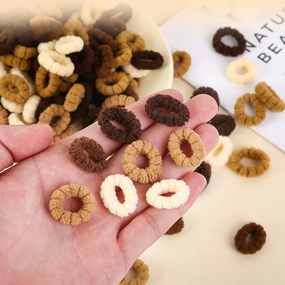 

500pcs Cute Seamless Basic Hair Rope Set High Elastic Candy Color Rubber Band Korean Style Hair Ring Colorful Hair Tie Ladies