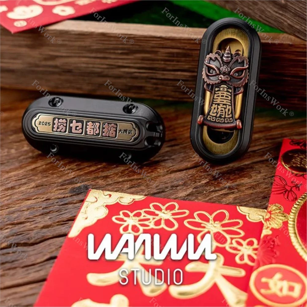 WANWU POPPING Limited Edition Composite Mechanical Tuning Fork Push Slider Strss Relief Toys Finger Toys Fidgets Slider