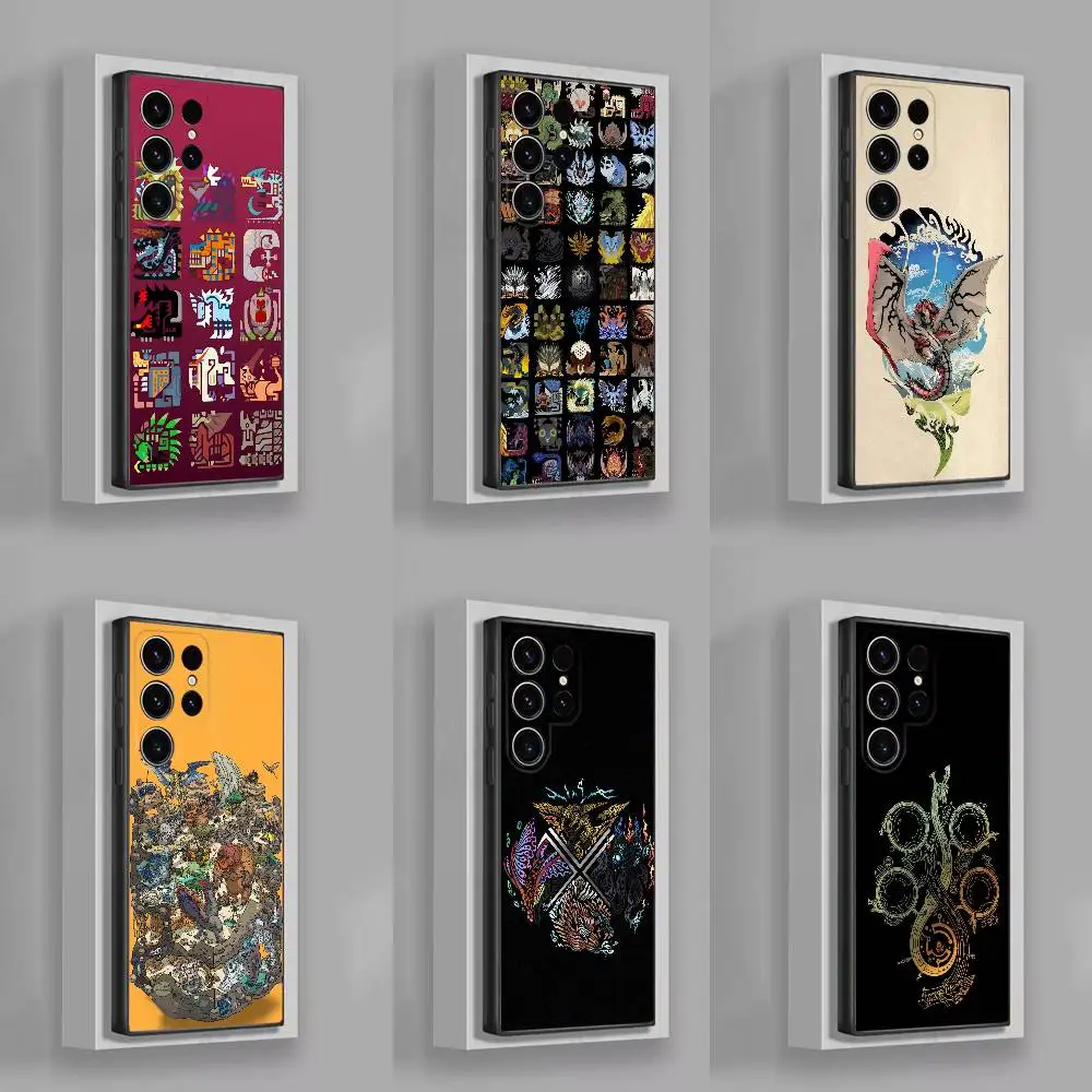 

M-Monster H-Hunter Wilds Phone Case For Samsung S25,S24,S21,S22,S23,S30,Ultra,S20,Plus,Fe,Lite,5G Black Cover