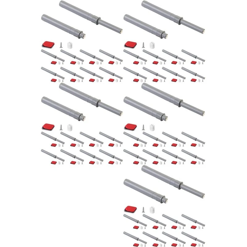 T19C Push To Open Cabinet Hardware 50Pack Push Latch & Lock For Hidden Door Touch Latches And Catch Push Release Drawer Long