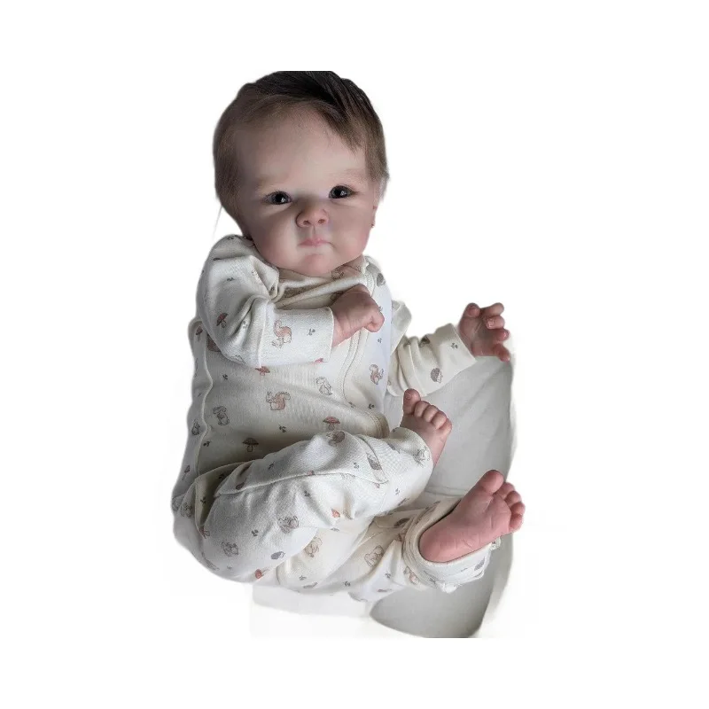 NPK 19inch Soft Body Newborn Baby Reborn Doll Bettie Lifelike Cuddly Baby Multiple Layers Painting 3D Skin with Visible Veins