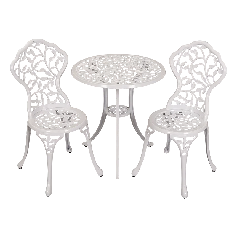 Cast aluminum outdoor tables and chairs courtyard furniture set leisure villa outdoor balcony garden outdoor terrace table