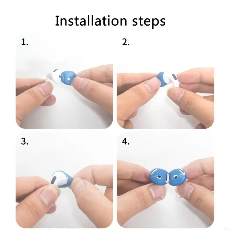 203A Silicone Ear Tip Protetor Caso capa pele Caps no fone ouvido para vagens ar 4