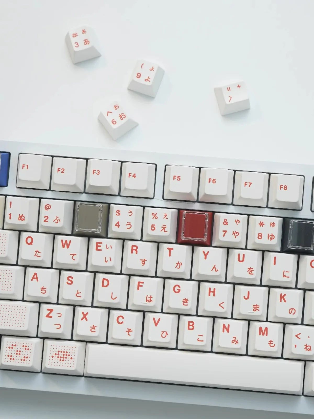 AI Tema PBT Sublimação Térmica Keycaps, Teclado Mecânico Personalizado, Branco, All-Match, 116 Chaves