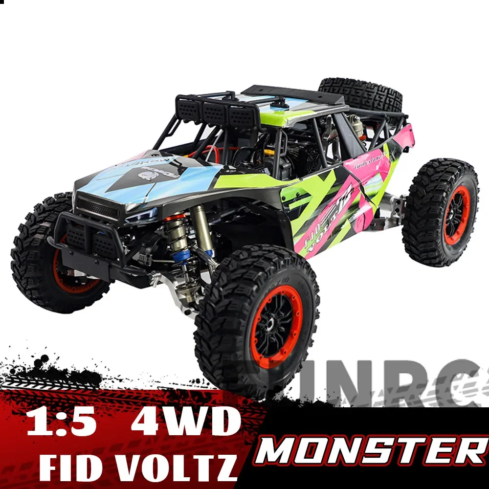 Monster Truck FID VOLTZ 1/5 RC Large High-speed Electric Remote Control Model Car Buggy Off-Road Racing Desert Truck Adult Toys