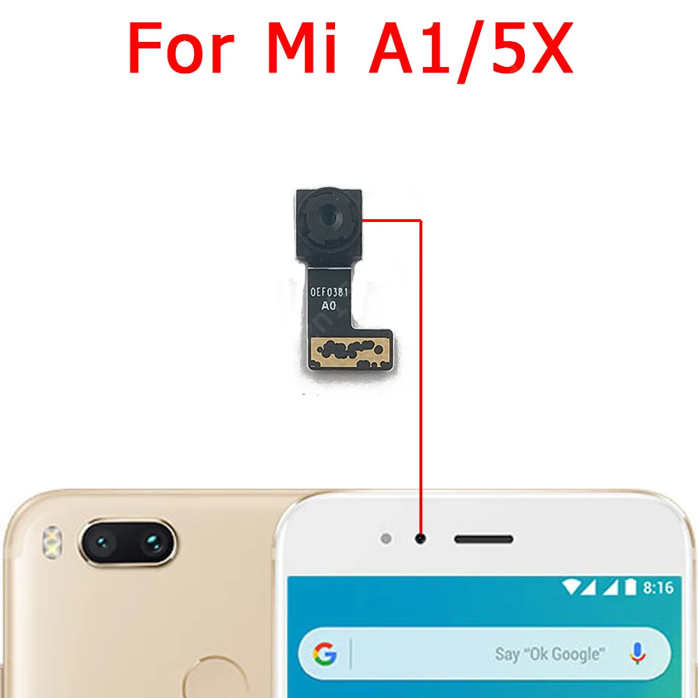 Selfie Camera For Xiaomi Mi A1 A2 Lite A3 Max 2 Mix 2S Note 10 Pro Play Frontal Front Camera Module Facing Spare Parts