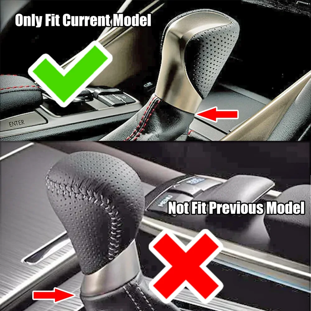 التلقائي والعتاد التحول المقبض بو الجلود شيفتر كرة اليد لكزس ES GS-450H GX IS-300 NX-300H RC-300 RX-350 2015-2021 #2