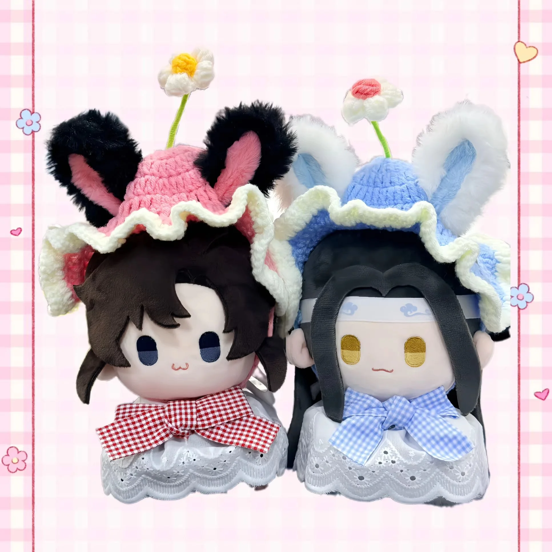 

15cm Mo Dao Zu Shi Hugging Bunny Animal Body Lan Wangji Wei Wuxian Rabbit Plush Toy Soft Stuffed Doll For Anime Fans Collectors