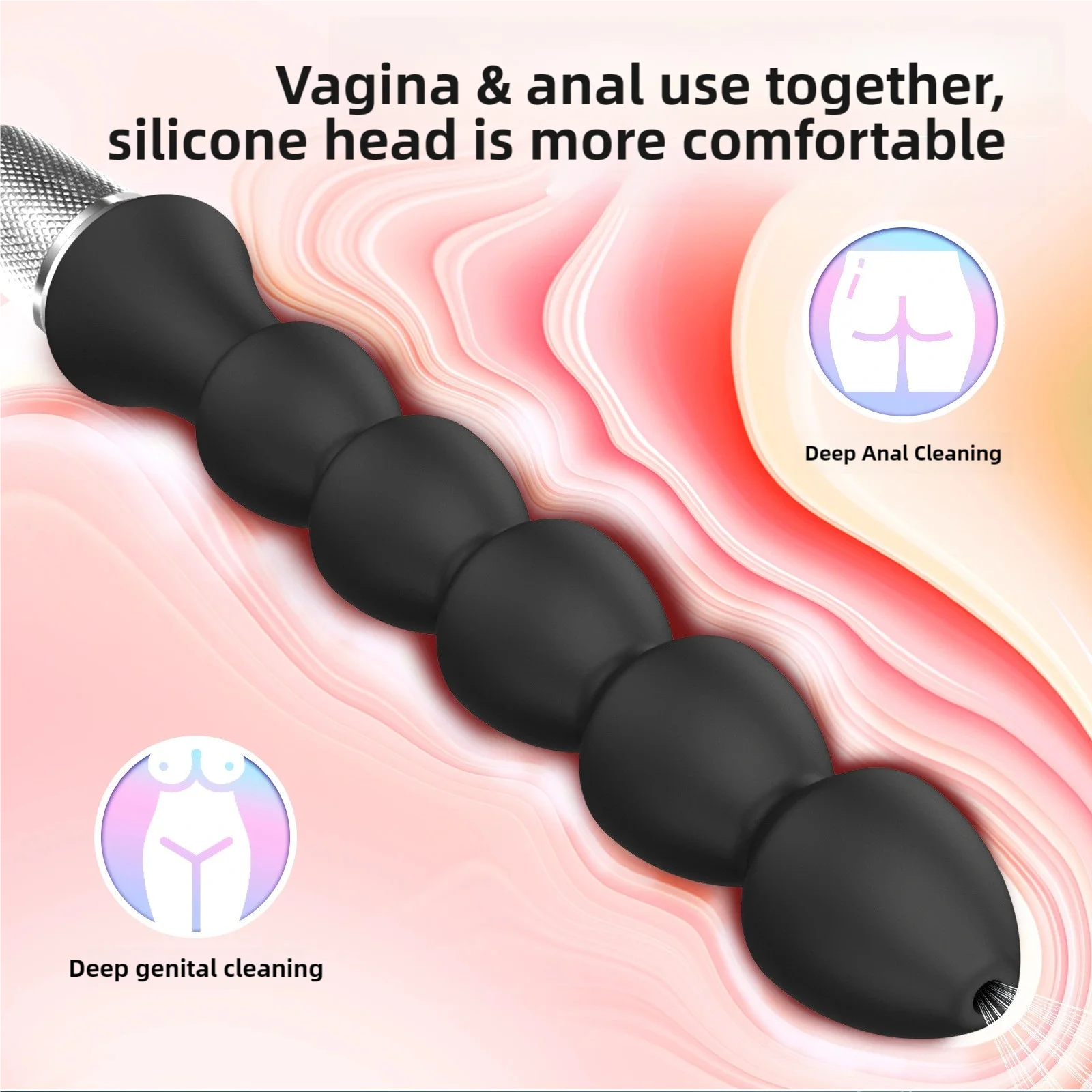 

WETIPS Silicone Penetration Anal Ducha Higienica Analdusche Anaal Douche System Vaginal Ducha Intestinal Clean Tube Enema Shower