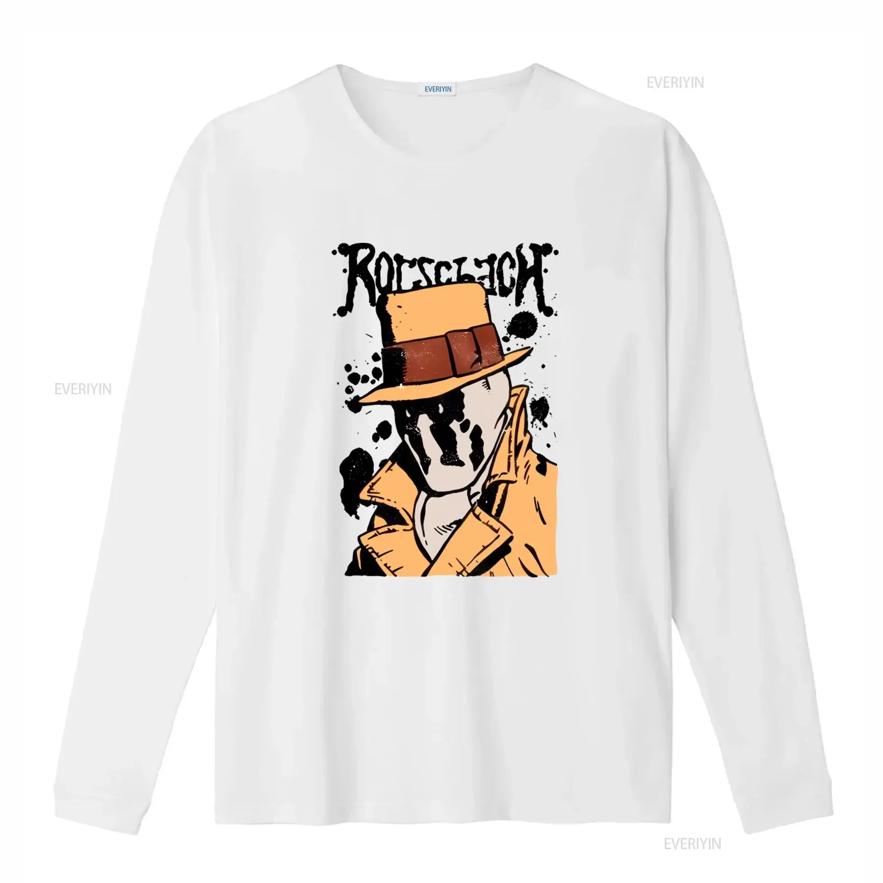 Rorschach Watchmen Art T shirt for Men and Women in Various Sizes vintage Washed homme Versatile Casual Soft streetwear