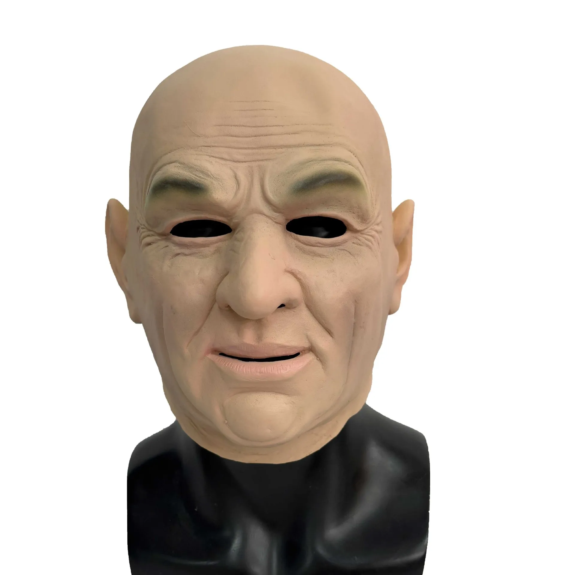 Lebendige Latex-Maske für Ältere Männer mit Realistischer Hauttextur, Ganzkopfmaske für Glatzköpfige Männer, für Karneval, Themenpartys, Cosplay und Kostümzubehör – Detail 4