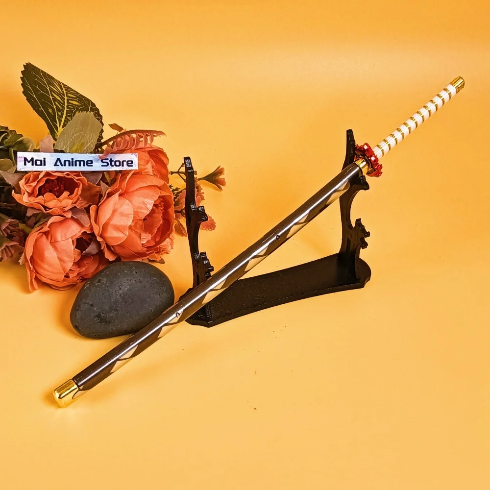 9.8in demon slayer katana ninja espada ninja faca original samurai sabre anime rengoku tamanho real japonês katana espada brinquedo presente
