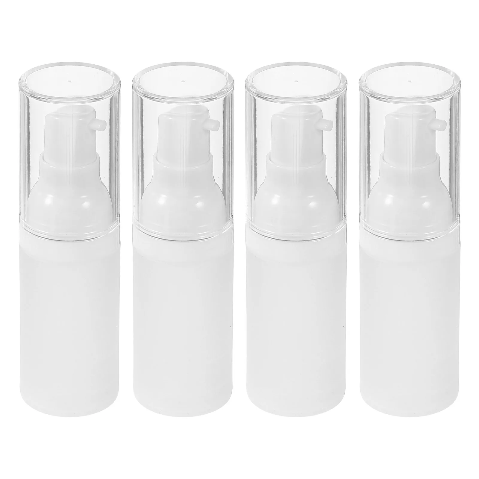

4Pcs Press Vacuum Bottles Matte Airless Lotion Dispenser Portable Travel Storage Pump Bottles for Foundation Serum