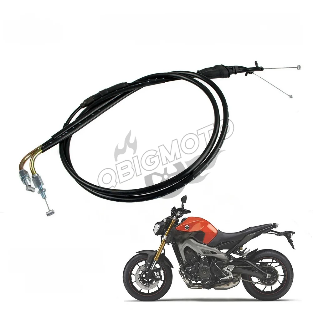 XSR900 2021 دراجة نارية مخلب خنق كابل أسلاك الفولاذ خط لياماها MT09 MT 09 2014-2020 FZ09 FZ 09 2014-2017 XSR900 2020 #2